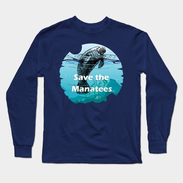 Save the Manatee Long Sleeve T-Shirt by outrigger